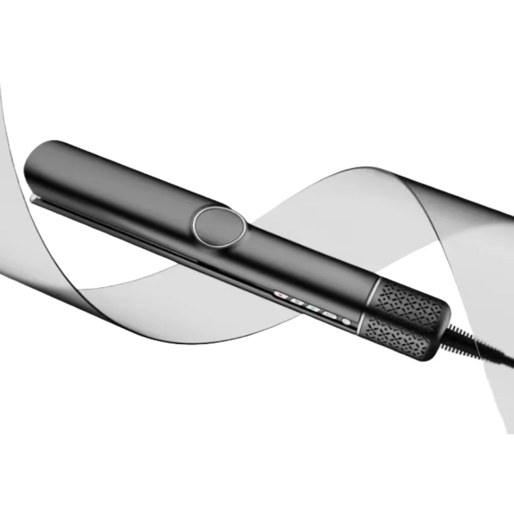 No heat Plate 110000RPM brushless motor hot air styler hair straightener NTC Intelligent Heat Control airstraight flat iron