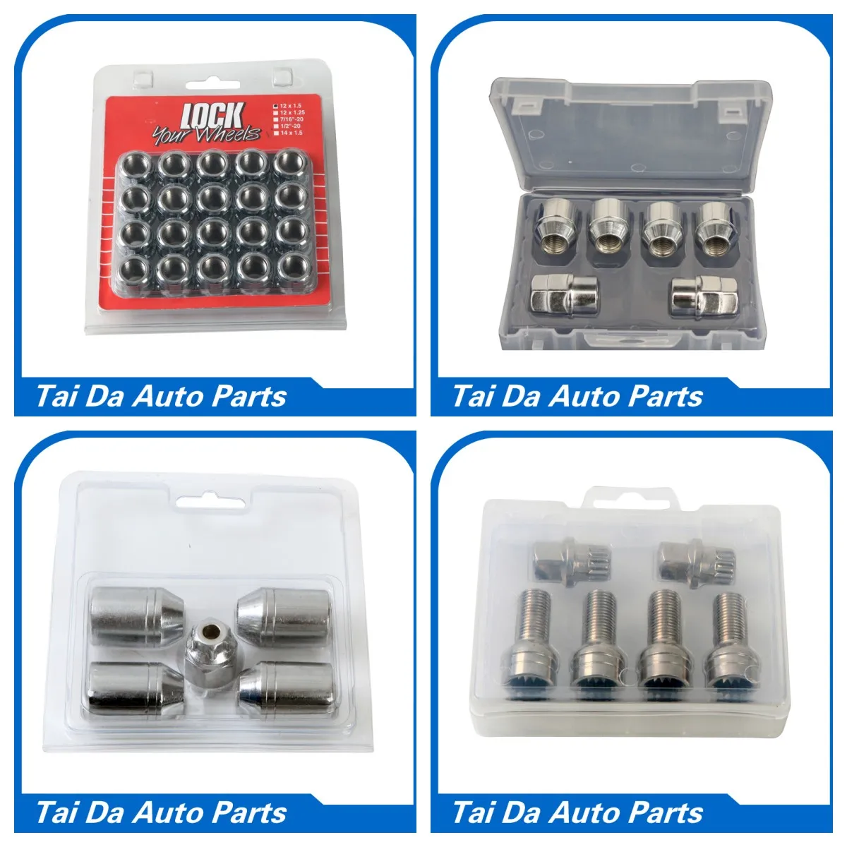 4+2 Wheel Lock Bolt Sets