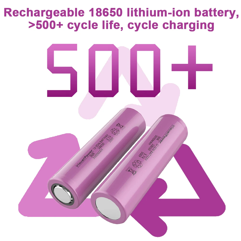 18650 2000Mah 2600Mah 3000Mah 3500Mah Li-Ion Rechargeable Battery For Fun Solar Light Drone Pack