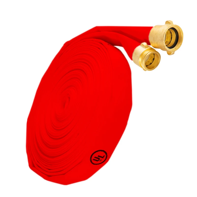 FM UL Approved Pipe Fitting Fire Sprinkler System Fire Protection System Single Double Layer PVC Lining Fire Hose