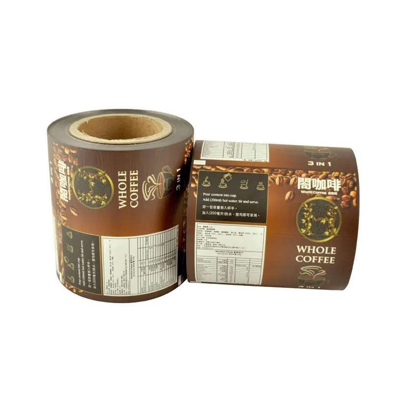 Factory price flexible food grade custom printed plastic bags laminated roll plastic film for food packaging