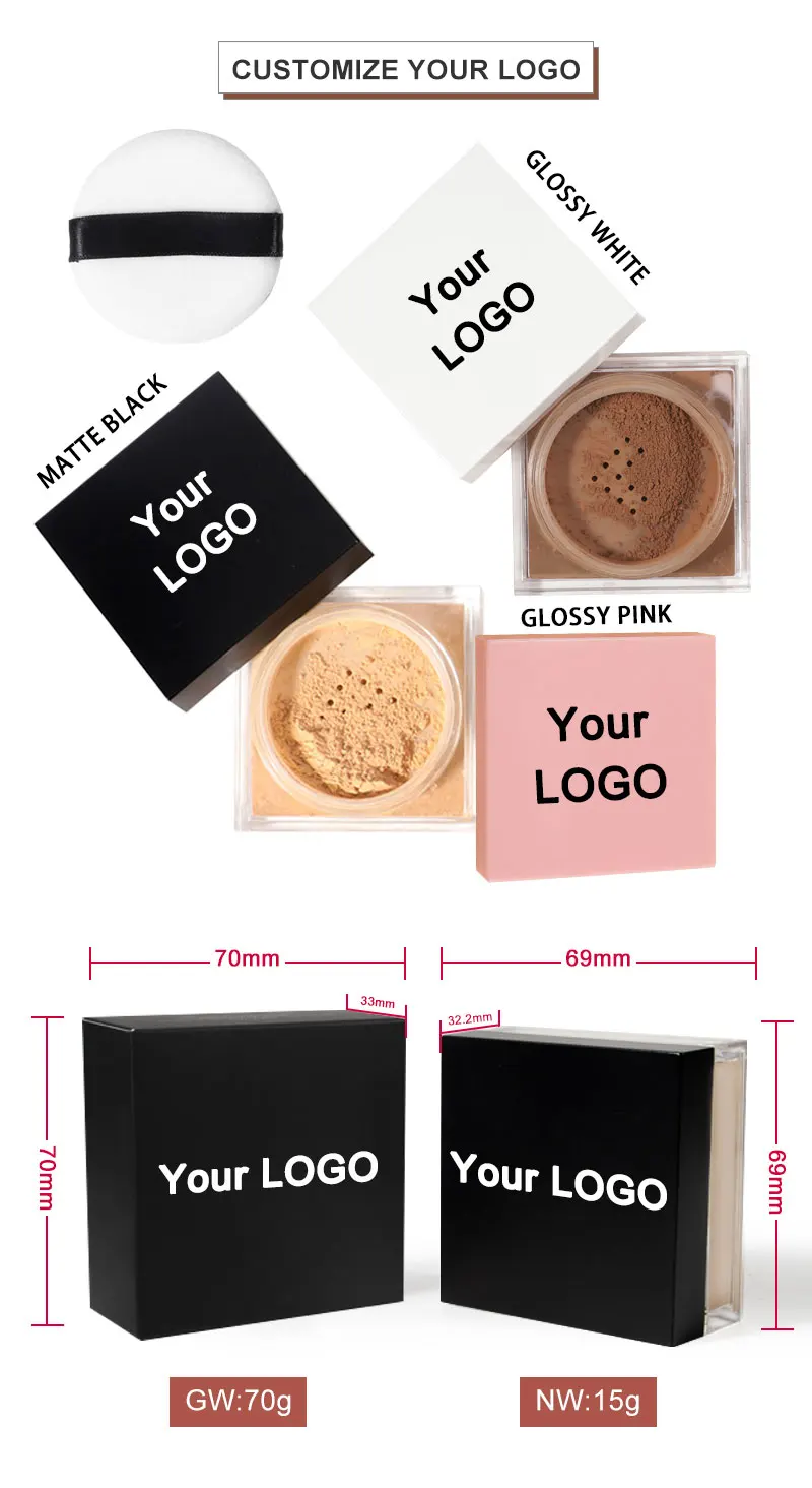 Ochain OEM Wholesale  Long Lasting  Manufacturers Talc Free Loose Face Powder