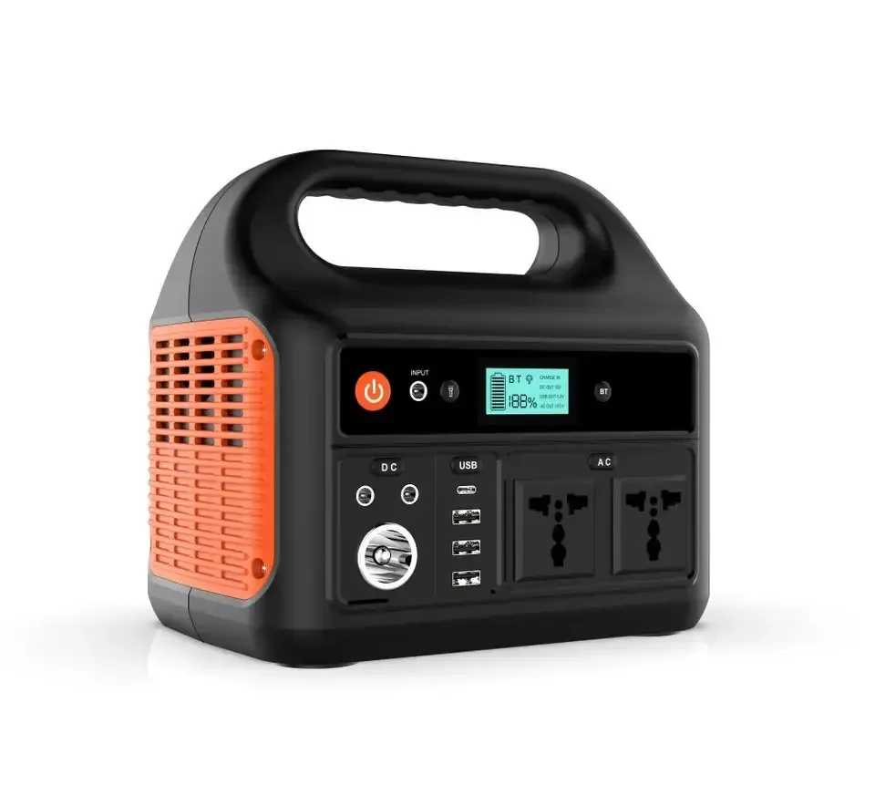 200W high capacity fashion portable power station quick charge power bank with BT fast charging batteries for camping