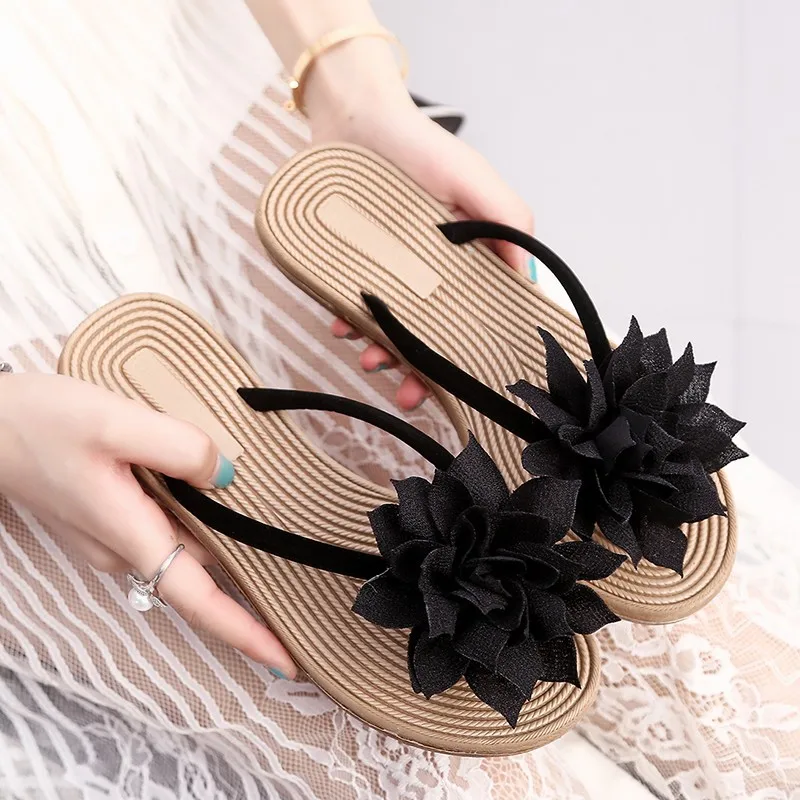 Summer Fashion Female Flat Bottomed Sandal Ladies Open Toe Beach Shoes Women Flip-flops Slippers
