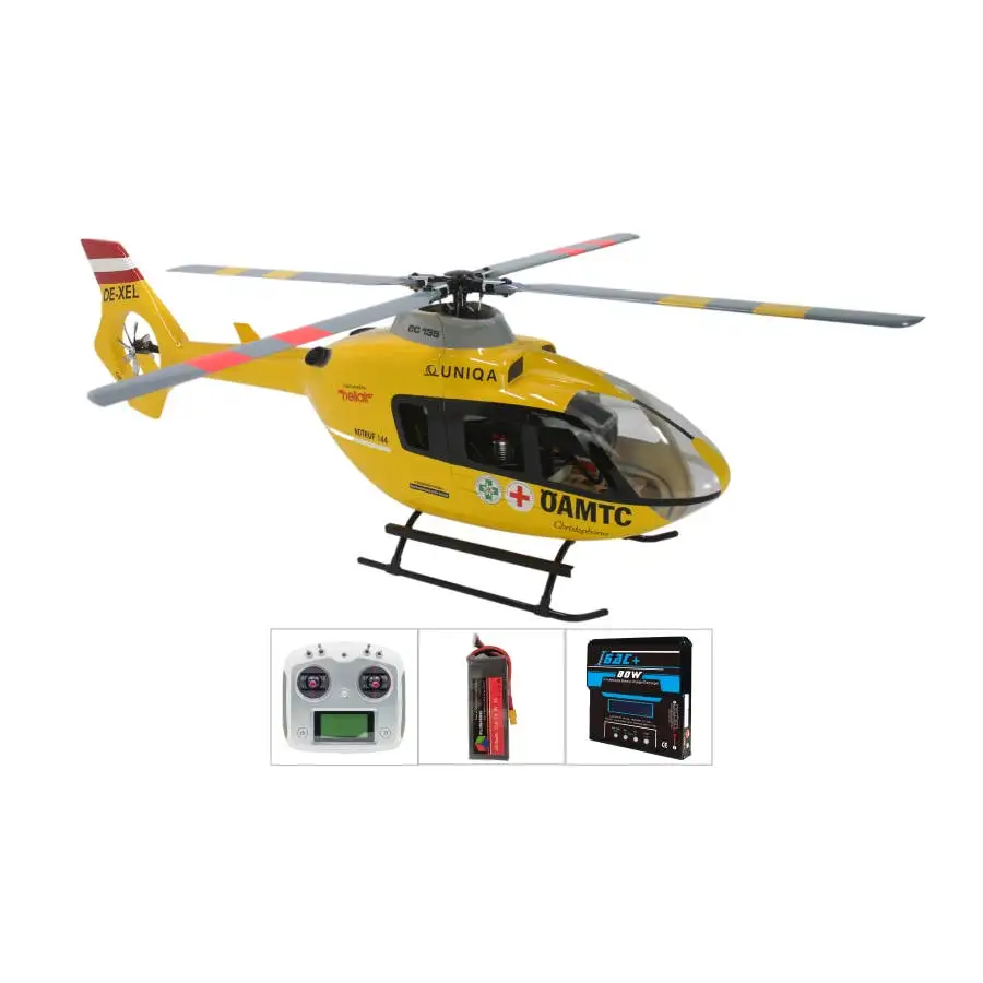 Предварительная продажа FLISHRC FL500 Roban EC135 500 масштаб вертолет с четырьмя лопастями винта 6CH GPS полетным контроллером H1 RTF не FLYWING