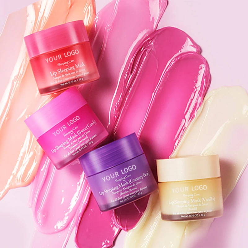 Коллагеновая Маска Для губ от морщин, увлажняющая маска для губ, Уход за губами, клубника, увлажняющий гель, веганская розовая маска для губ