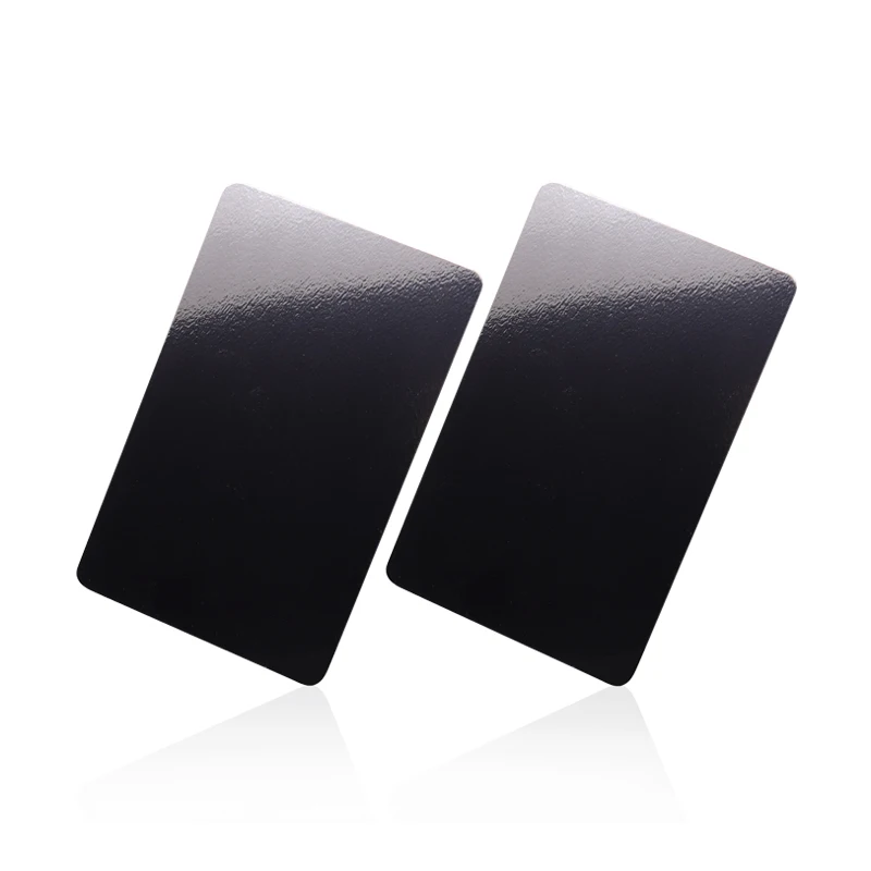 Custom Printable Social Media 13.56mhz ntag213 ntag215 ntag216 Smart Digital Rfid Business Pvc Matte Black Nfc Card