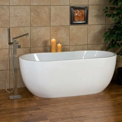 Shengye Pure natural white marble Stone Ceramic bathroom Standalone Supplier Bathtub Manufacturer