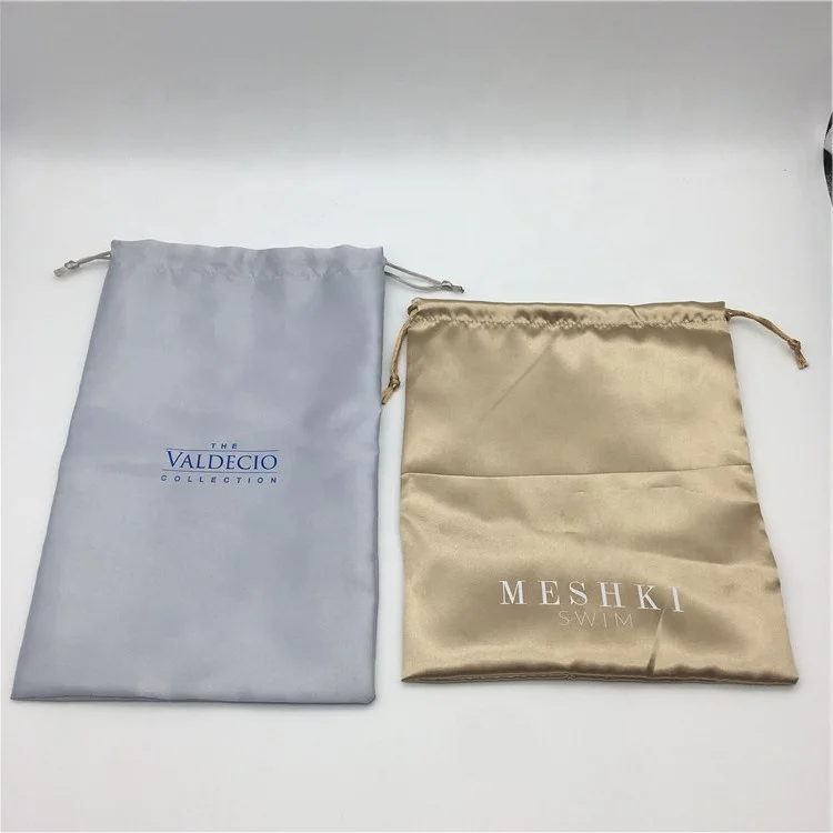 Promotional Satin Shoe Drawstring Bag , Satin Dust Bag