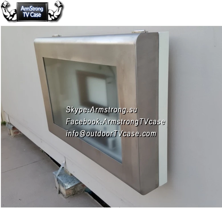 
ARMS1041OTE wholesale secure TV enclosure Outdoor Waterproof weatherproof advertising tv enclosure 