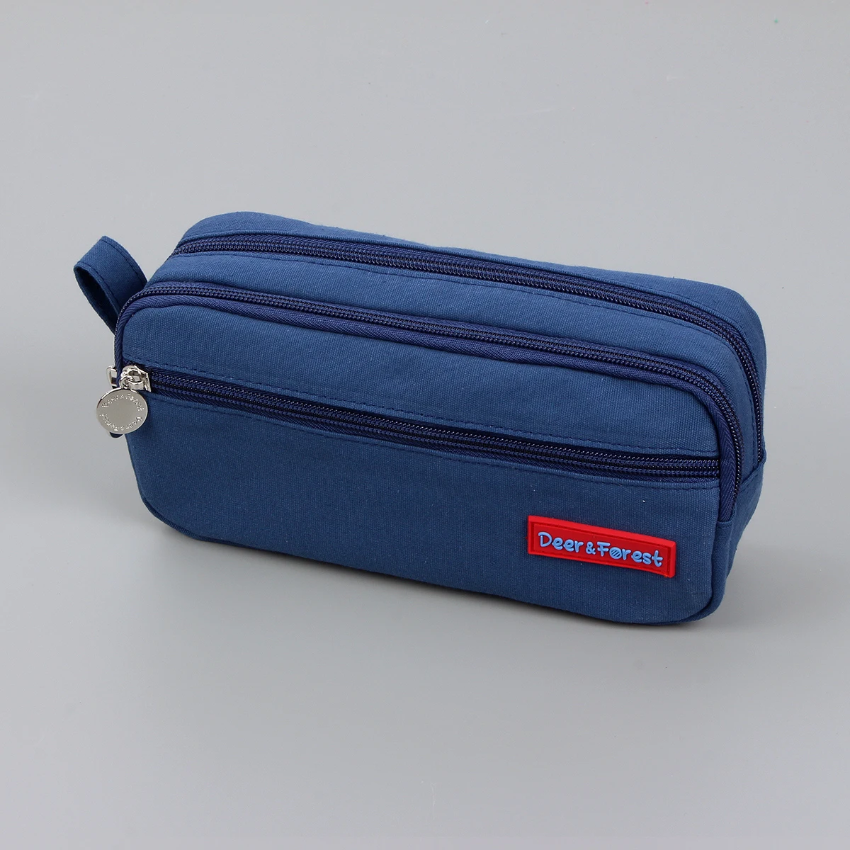Eco Cotton pencil Bag Customized Canvas pencil case for girls students pencil case with compartments Pen pouch stationery Bag