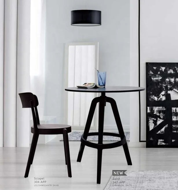 OEM Round PP Modern Bar Coffee Table And Chair Furniture For Wholesale