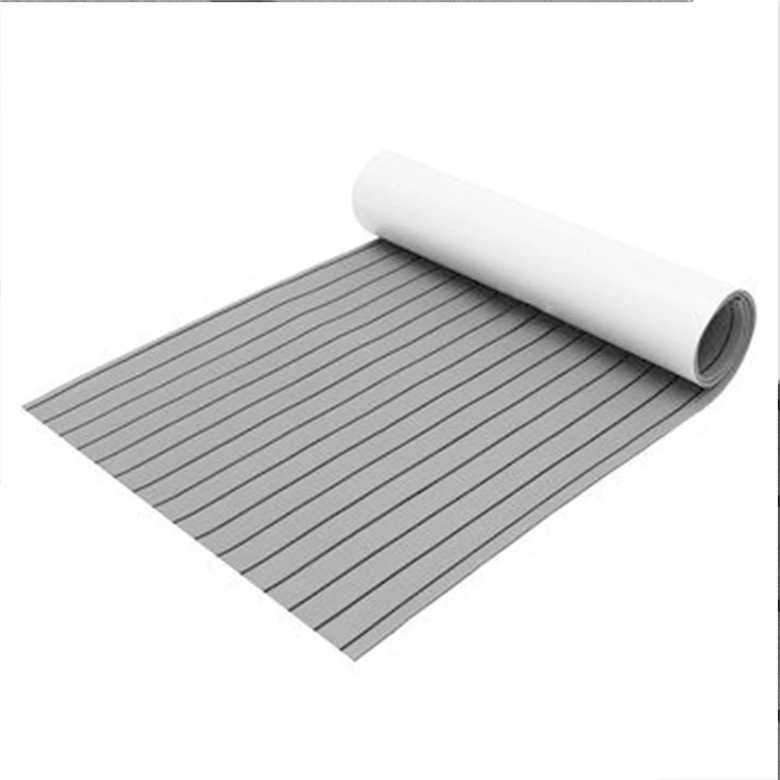 Hot Sale Cheaper Price 3m Spray Adhesive Decking Sheet Black Eva Foam Faux Teak Boat Flooring Marine Carpet