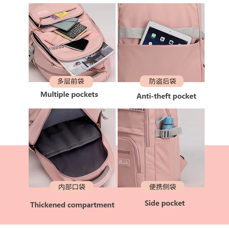 JIANGLIDA high quality light school backpack waterproof book bag chinese online markets latest new models school bag  for girl