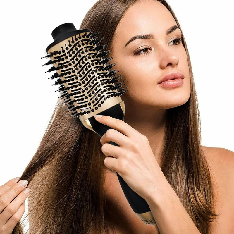 New Light Hot Air Blowout Brush 3 in 1 Electric One step Multi-function Hair Dryer Straighten Brush