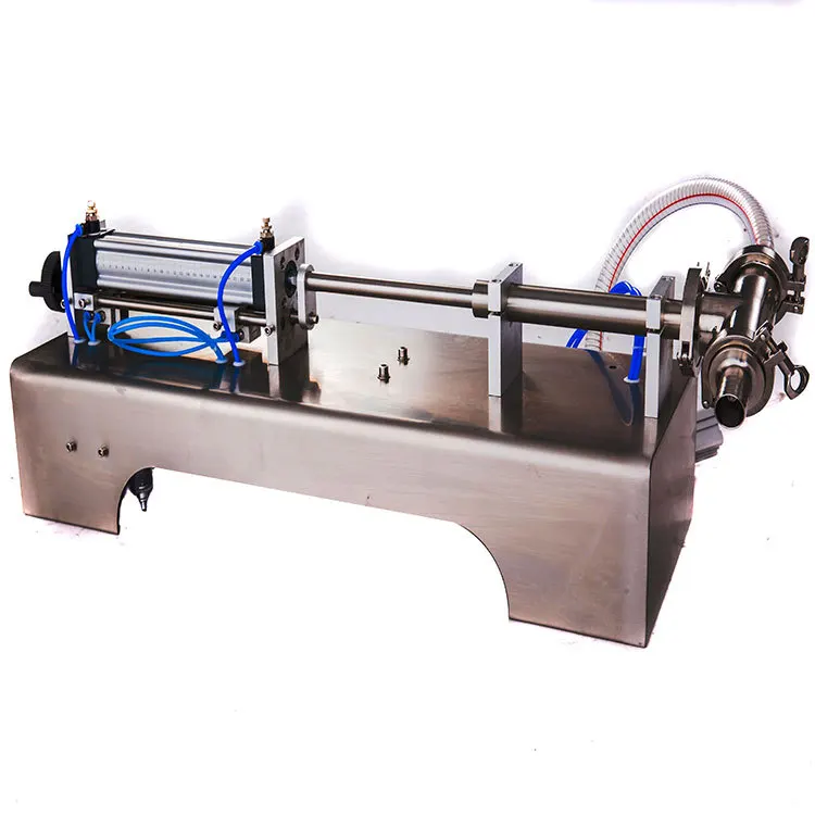 
G1WYPneumatic Piston Liquid Filler Shampoo Milk Juice Vinegar Coffee Oil Drink Detergent Filling Machine Supply 