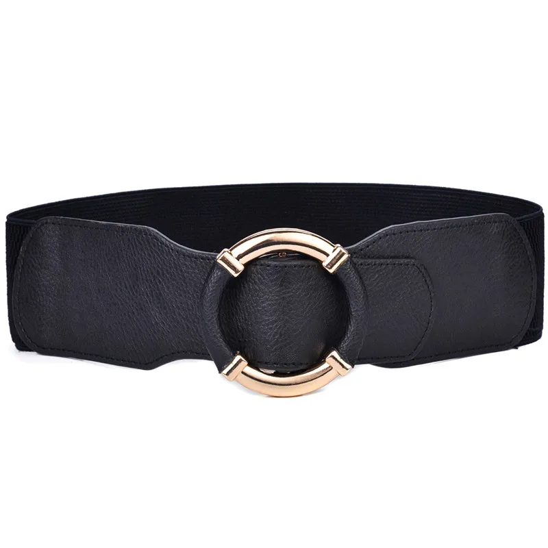 2024 Wholesale Women Fashion  New Elastic Stretched Wide Classic Belts Waist Ornament Female Belt