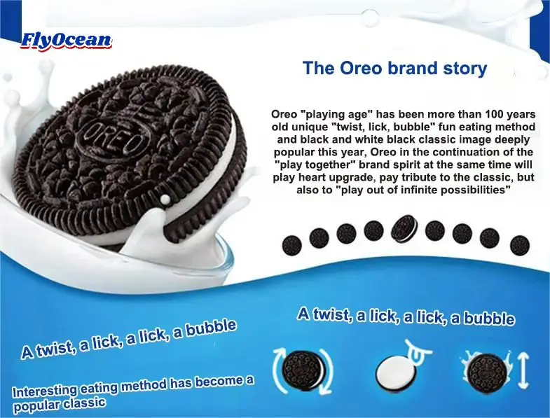 Oreoo White Peach Oolong Flavor Crispy Biscuits 388g Assorted Super Crispy Cookies
