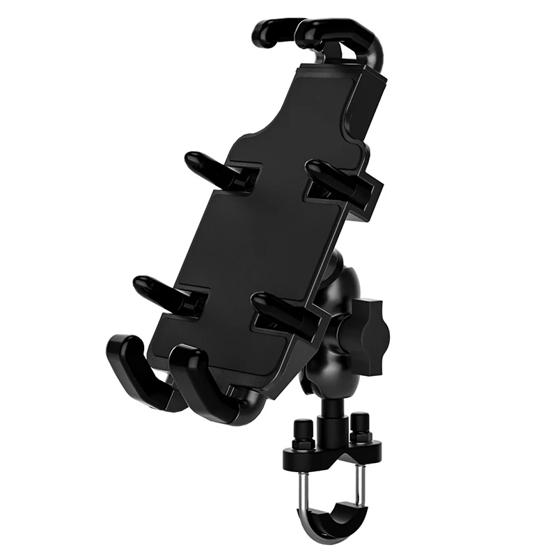 High quality cell phone holder for motorcycle side mirror + handlebar