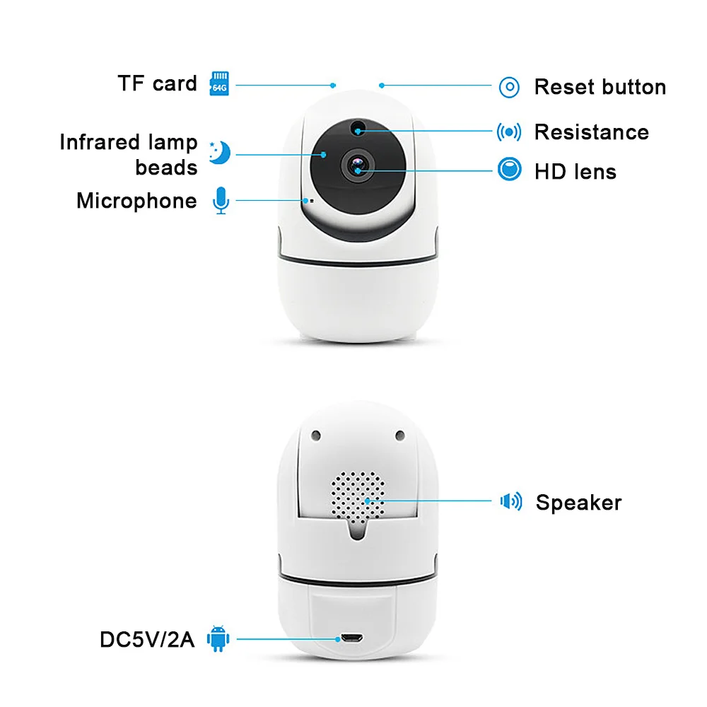 Dropshipping Home Security Camera night vision wifi remote mobile phone smart camera