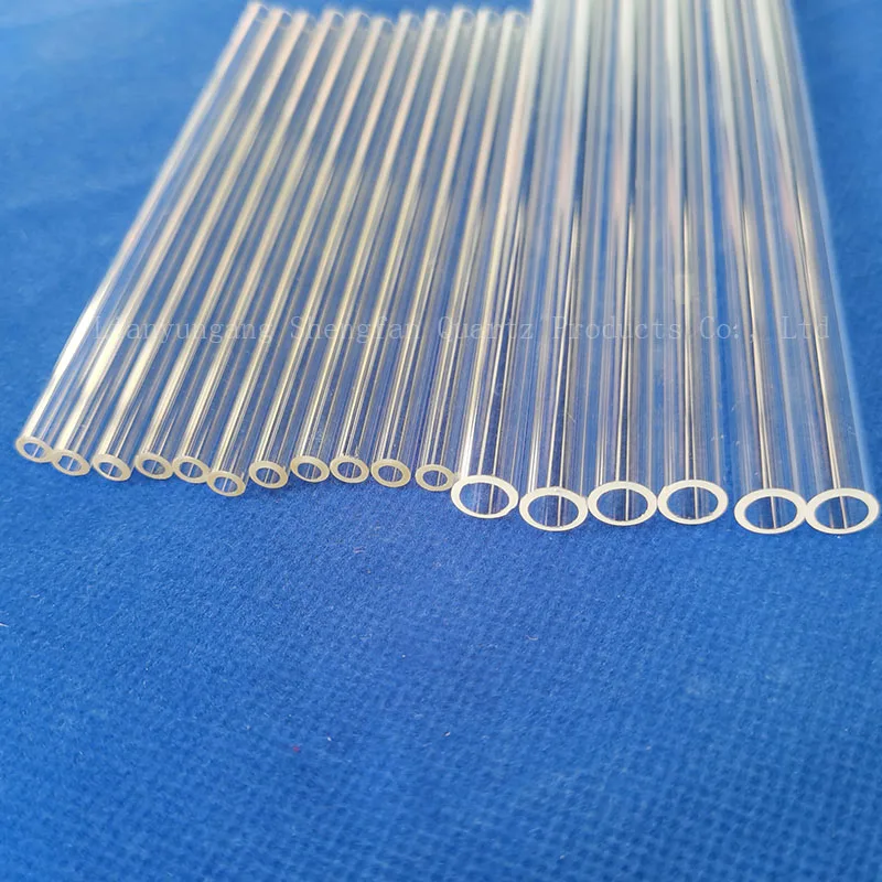 High Quality Low Flat-Bottomed Clear Fused Silica Quartz Glass Sleeve Test Tube