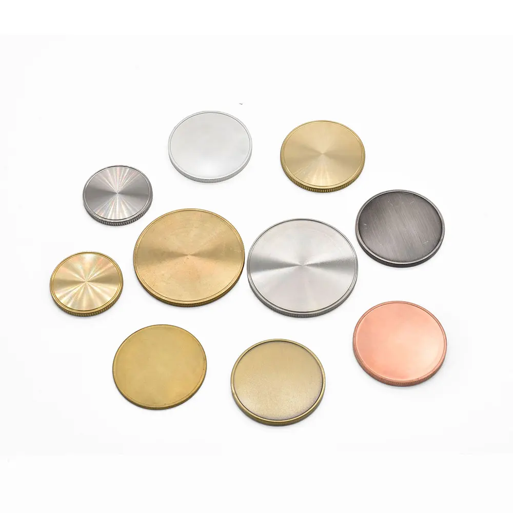 Premium Forged Brass stainless steel  Coin Blanks Solid Metal Casting Technique  bulk custom keepsake arcade enamel coins