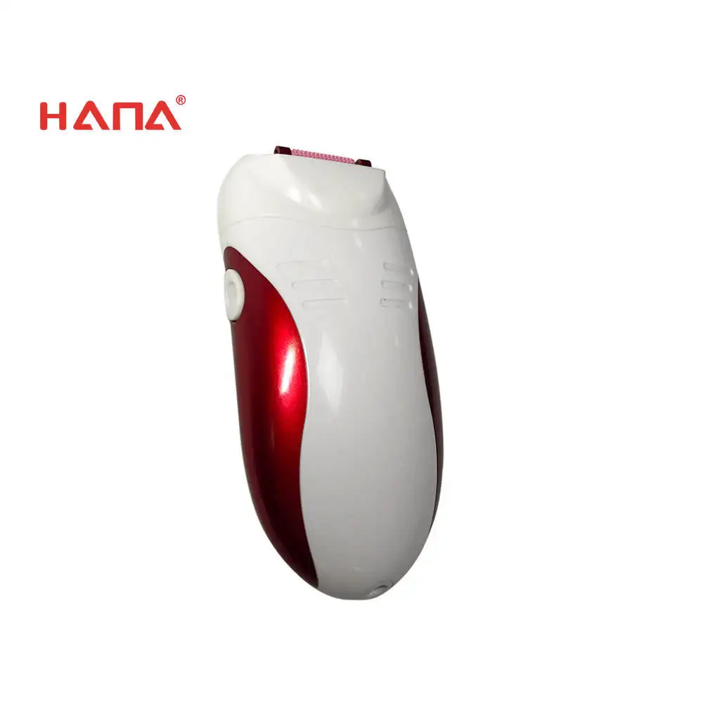 Multi-function Crimson Battery-operated Replaceable Heads 2 In 1 Lady Shaver Epilator for Women