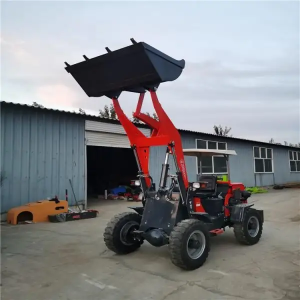  Hot Sale Battery power Electric Small Mini Garden Farm use Wheel Front Loader 800kgs 600KGS for Canada