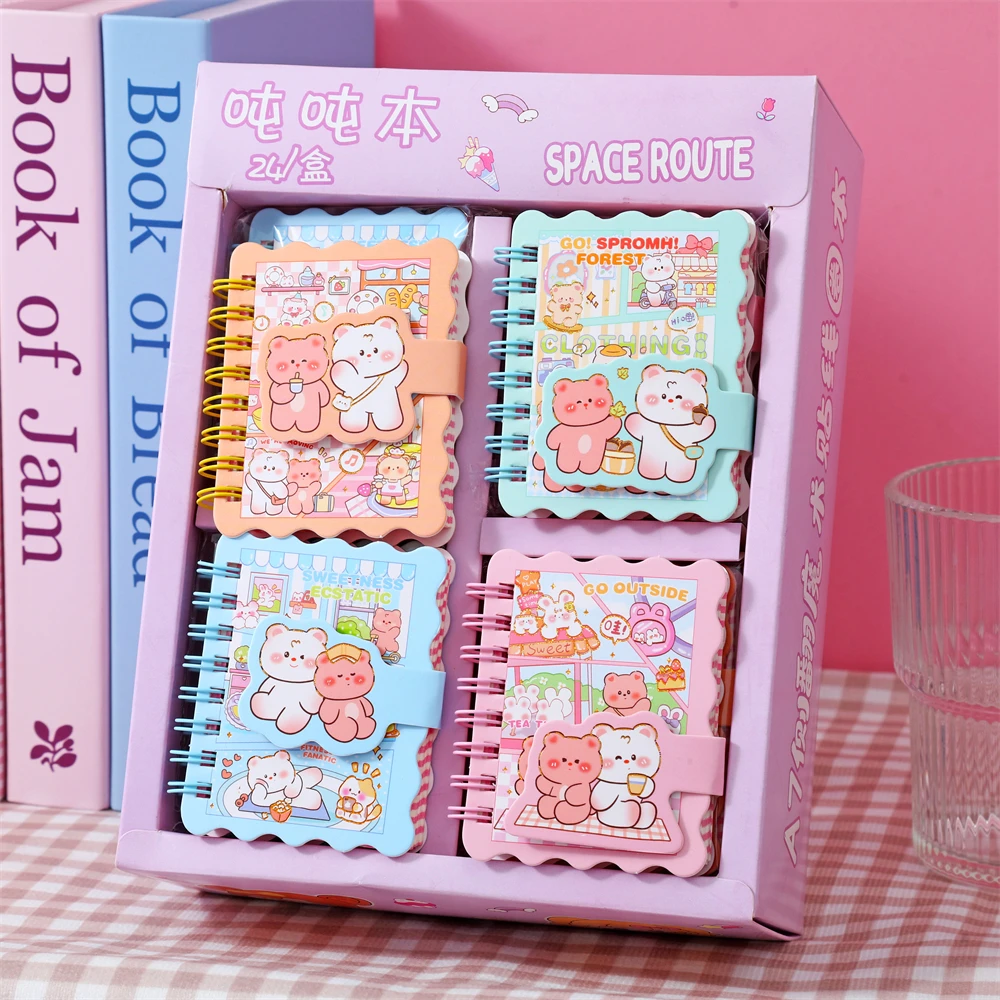 Kawaii Cute Cartoon Stationery Student Children Cute Cartoon Coil Book Cute Bear Pocket Notebook