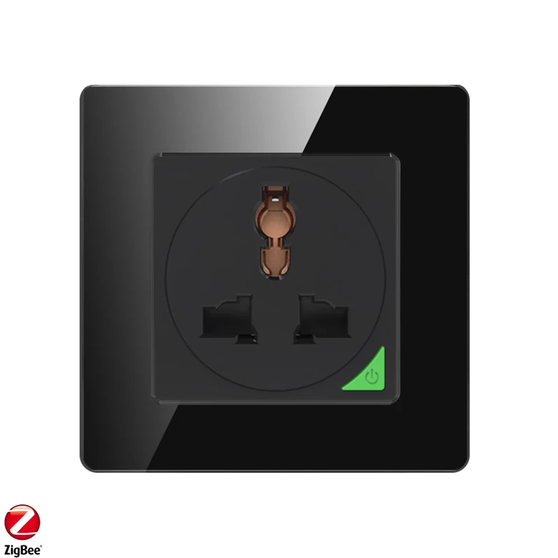 KAISI UK US EU Universal wall socket glass panel Zigbee smart home socket smart wall socket tuya
