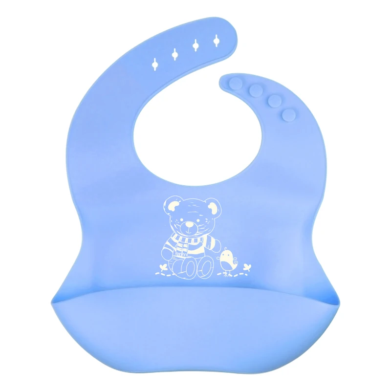 Hot Sale Silicone Baby Feeding Bibs For Baby Children Girls