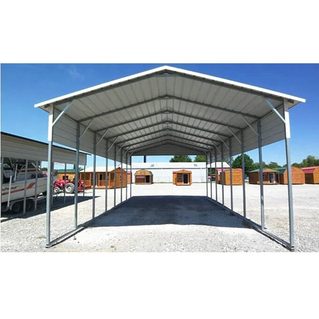
Hot sale used metal car parking shed regular roof 