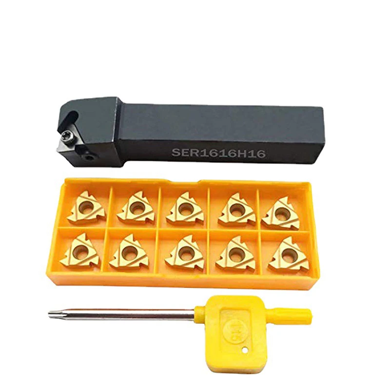 16ER-AG60 HC1028 Tungsten Carbide PVD Coated Cutting Tools Thread Turning Insert Processing Steel Parts And Steel Materials