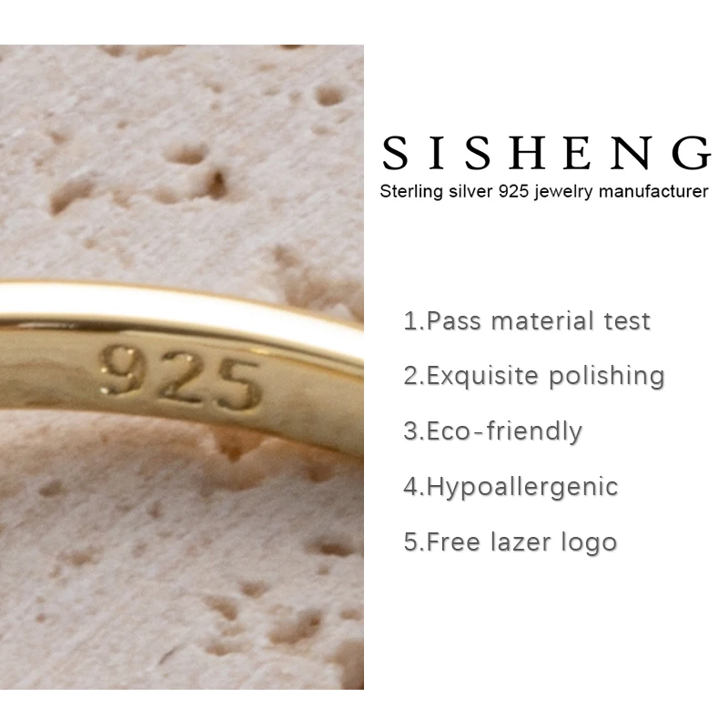 CZ Women Jewelry Gold Plated Jewish Isreal Sterling Silver 925 Ring Star Of David