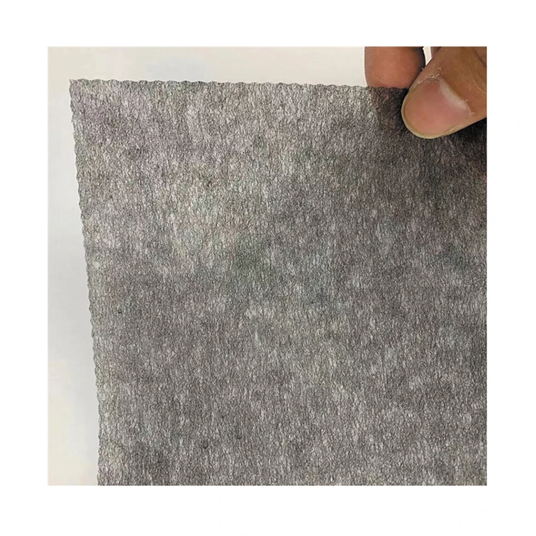 New Chemical Bonded Non Woven Fabric Type 1025hf Polyester Interlining Nonwoven Microfiber Fabric Blue Bag 100 White & Black