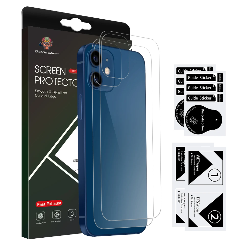 Защитный чехол на весь экран для iphone X XS XR для Pro 5,8 6,1 6,5 дюймов экран протектор пленок для задней панели