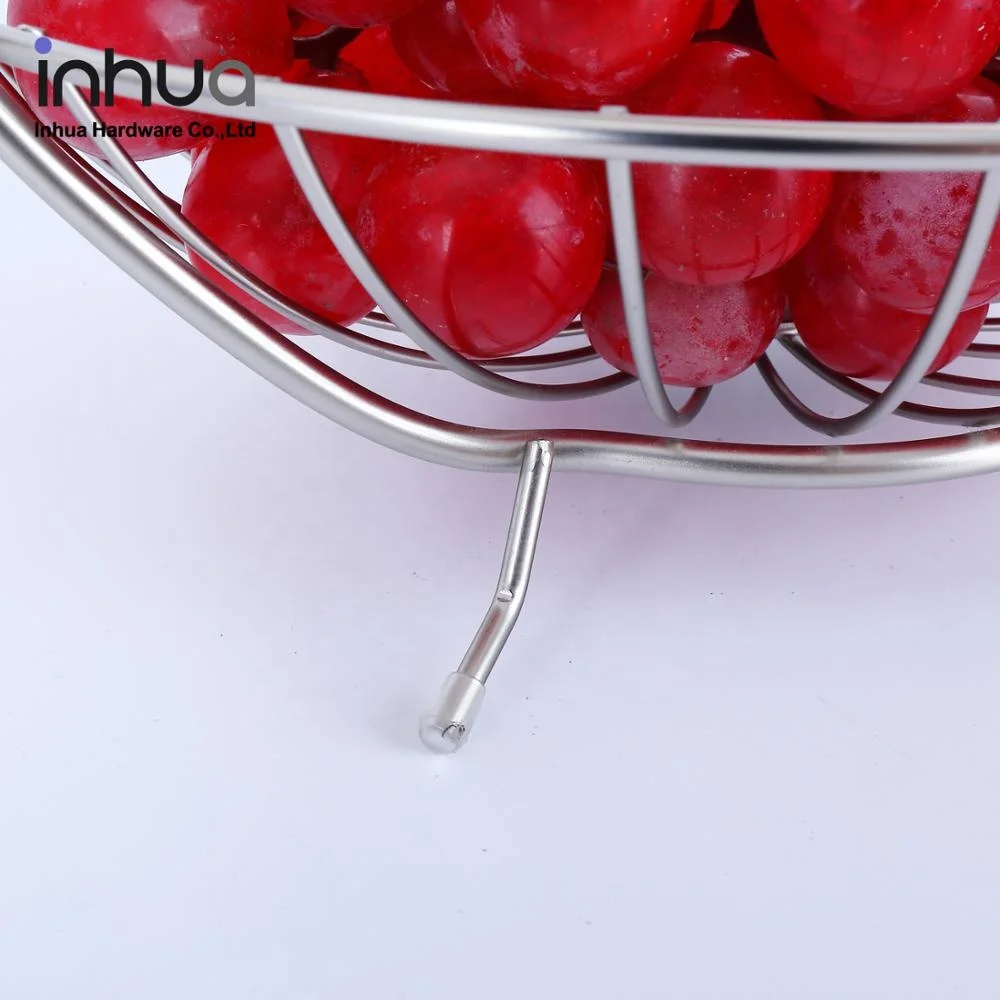 
wholesale 2 tier metal handle handle fruit basket drainer rack storage fruit basket 