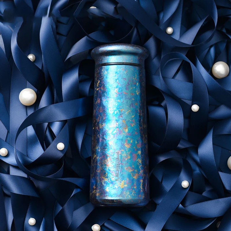 FEIJIAN 280ml Titanium Thermos Bottle Vacuum Flask Insulated Cup with Gift Box