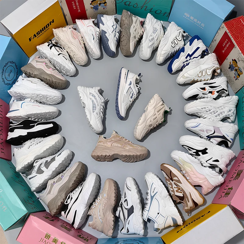 FB245 Cheap woman sneakers second hand shoes wholesale stock branded used shoes mixed sports shoes for women