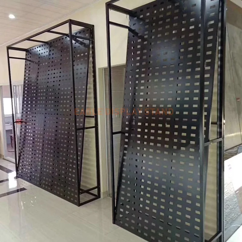 Showroom metal ceramic tile display rack stand for floor tiles