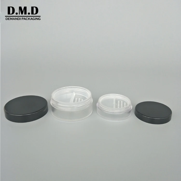 Custom logo makeup setting powder container 10ml 5 grams 20 ml 20grams 50ml loose powder jar with rotating sifter