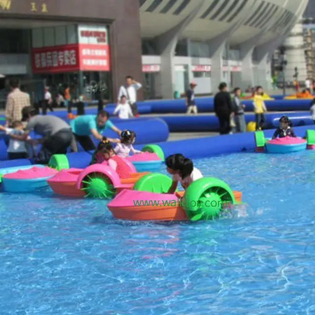HI CE  Children Swimming Pool Inflatable Hand Power Paddle Boat