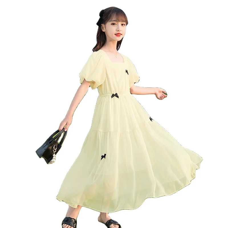 Wholesale  girl dress summer girl skirt princess baby girl Beach dress long dress