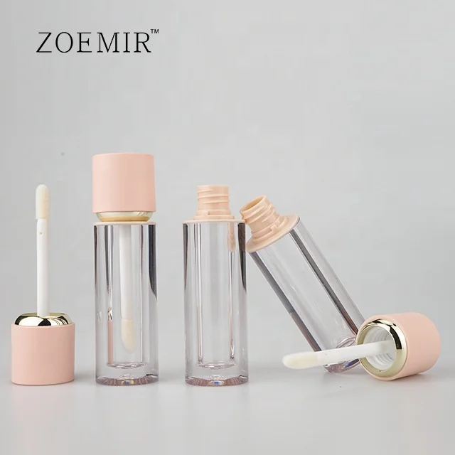 High quality PETG material gold lipgloss thick wall liquid lipstick lip gloss tube 4ml suppliers
