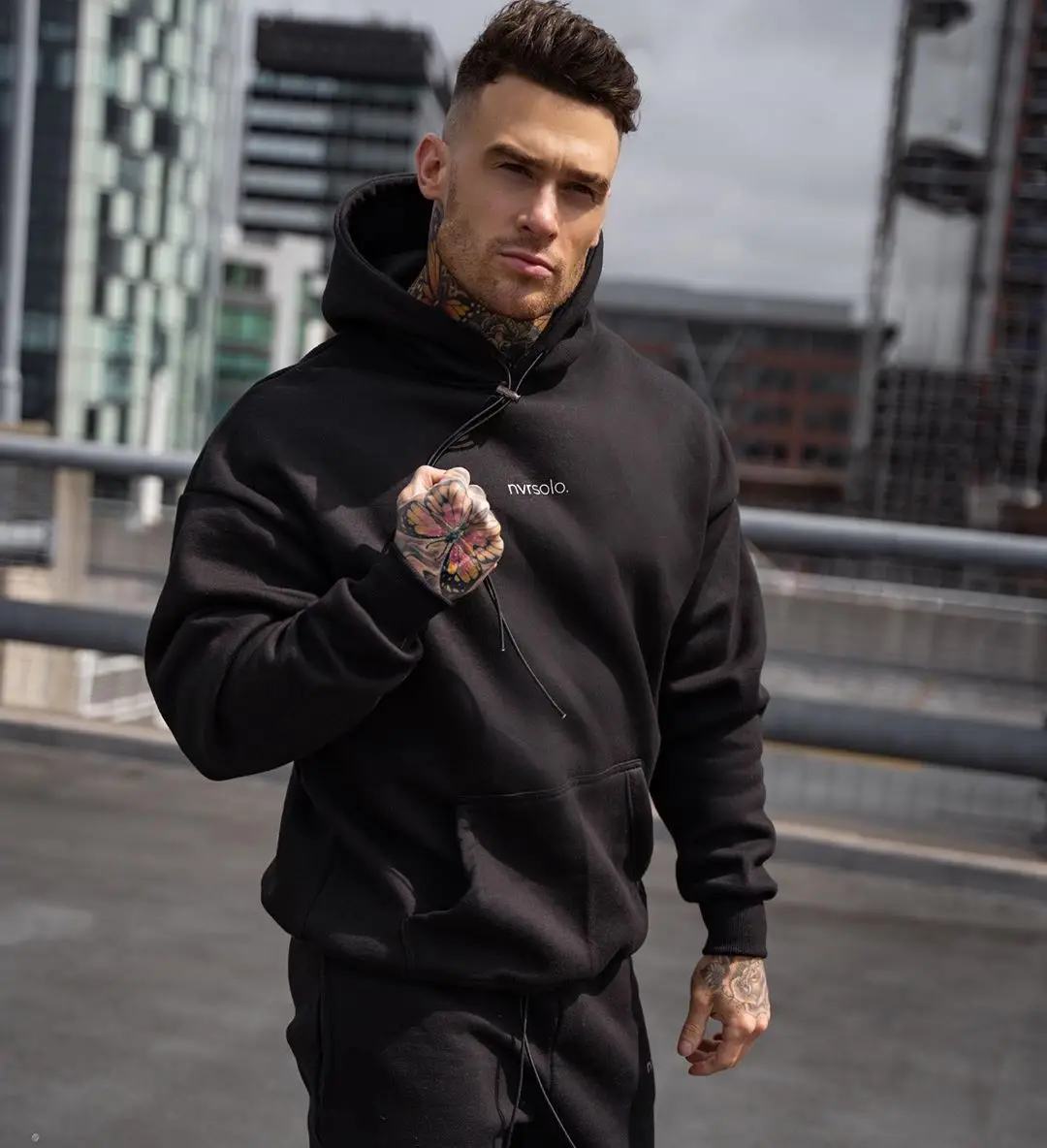 AOLA Sports Hoodie Men New Fall Fitness Casual Hooded Loose Training Clothing