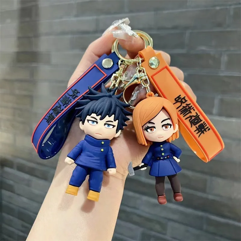 new 5 Design factory outlet Japanese anime Jujutsu Kaisen keychain 3d pvc rubber key chain Jujutsu Kaisen keycha