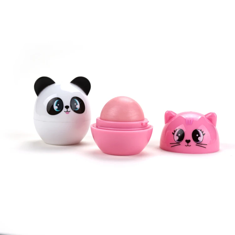Cute Panda Animal Shape Lip Moisturizer care chapstick lips Balm Organic Natural lipbalm Shea Butter private label Lip Balm
