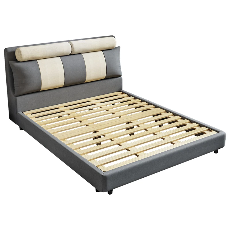 New style simple atmosphere breathable cheap fabric bed for home