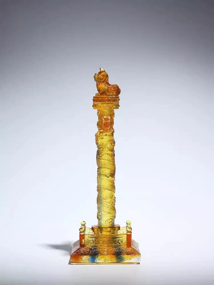 G131 Beijing Forbidden City Museum Cultural And Creative Travel Souvenirs Colored Glaze Crafts Huabiao Column Ornaments