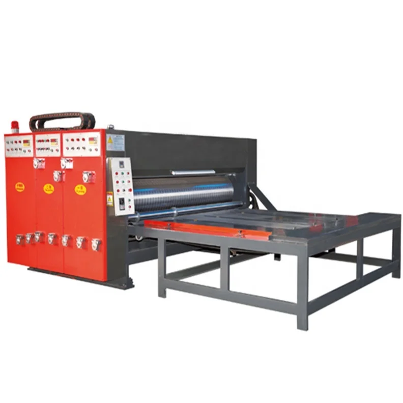 
Chain Feeder Flexo Two Colors Printer Slotter Machine, RS4 for corrugated cardboard 